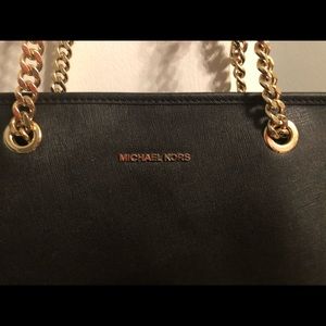 Michael Kors leather chain shoulder bag
